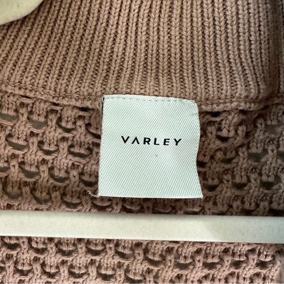 Varley Eloise Zip-through Knit in Brown SZ S - Picture 9 of 10